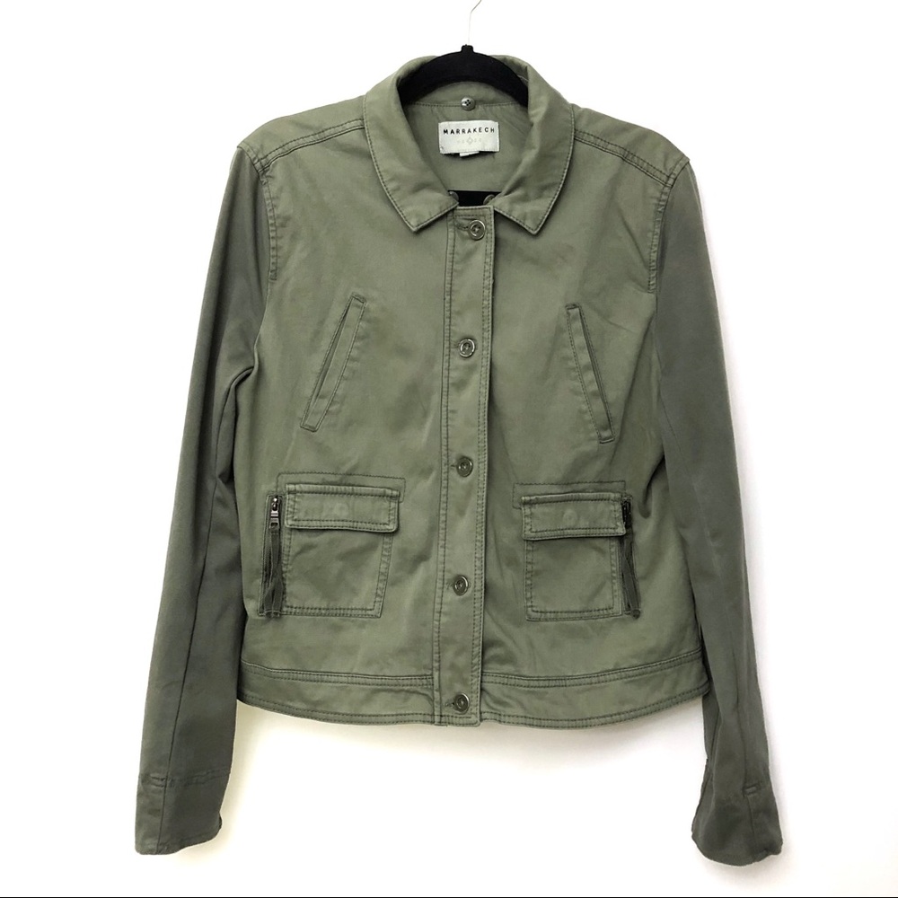 😍 Anthro Marrakech army Green Jacket! - Picture 2 of 8
